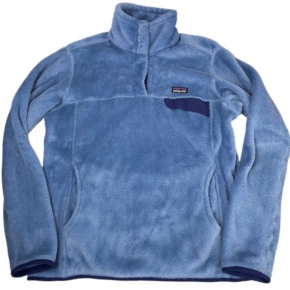 Patagonia Re-Tool T-Snap Fleece Half-Snap Pullover Blue Polartec Medium - Picture 12 of 14